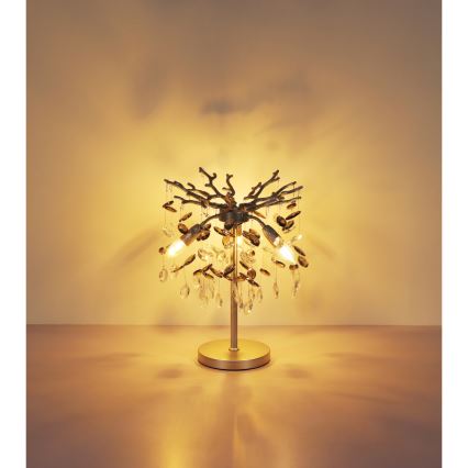 Globo - Stolní lampa 3xE14/40W/230V stříbrná