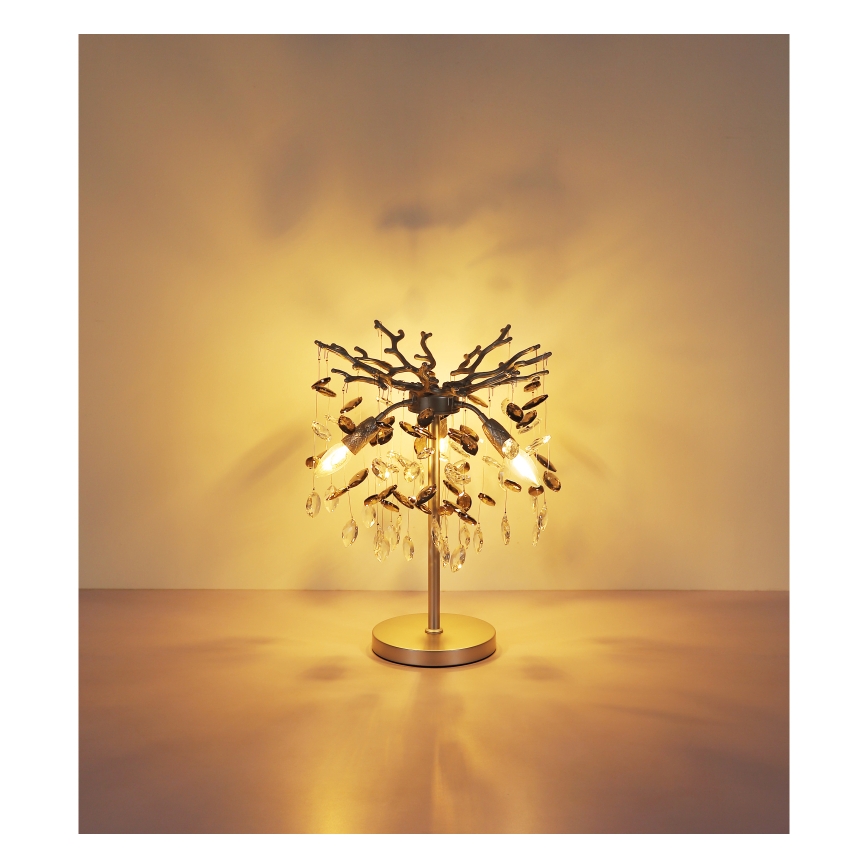 Globo - Stolní lampa 3xE14/40W/230V stříbrná