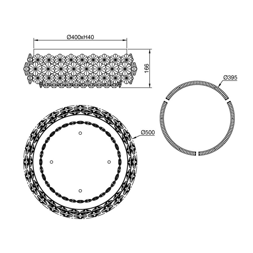 Globo - LED Stropní svítidlo LED/40W/230V 4000K pr. 50 cm