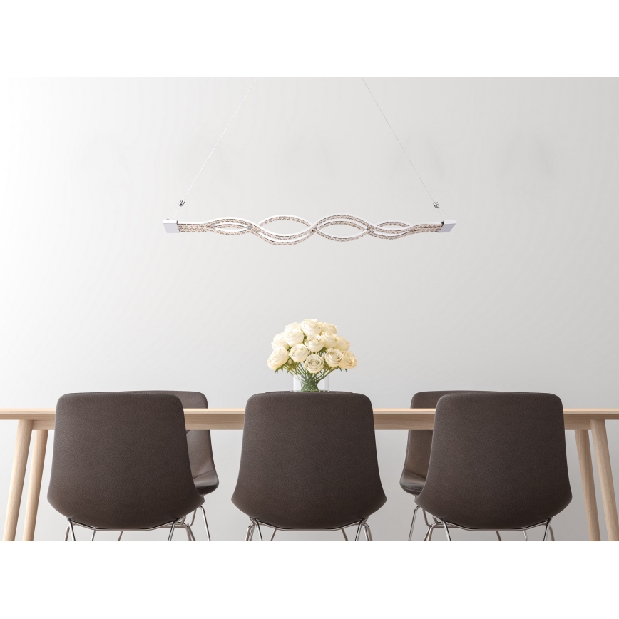 Globo - LED Stmívatelný lustr na lanku LED/30W/230V + dálkové ovládání