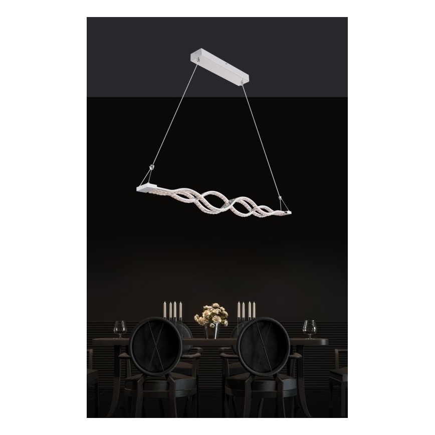 Globo - LED Stmívatelný lustr na lanku LED/30W/230V + dálkové ovládání