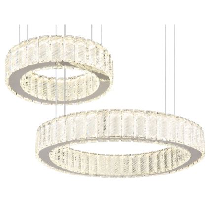 Globo - LED Stmívatelný lustr na lanku LED/80W/230V 2700-6000K + dálkové ovládání