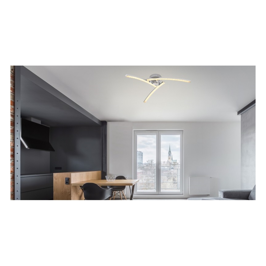 Globo - LED Koupelnový přisazený lustr 3xLED/6W/230V IP44