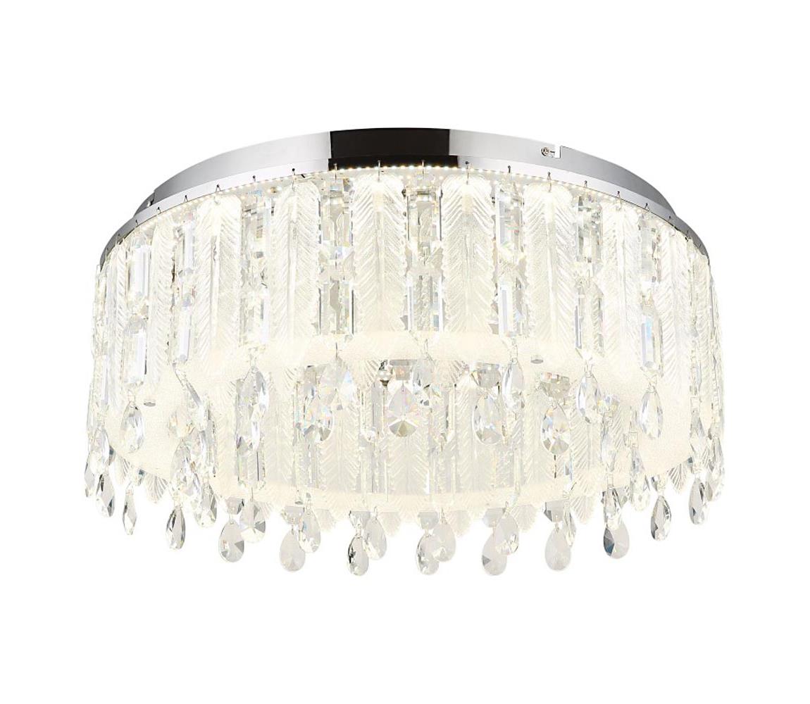 Globo 67176-58D - LED Stropní svítidlo KLUNKA 58W/230V 2700-6000K pr. 58,5 cm+DO 67176-58D Čirá,Lesklý chrom