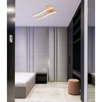 Globo - LED Přisazený lustr LED/12W/230V 3000K oranžová