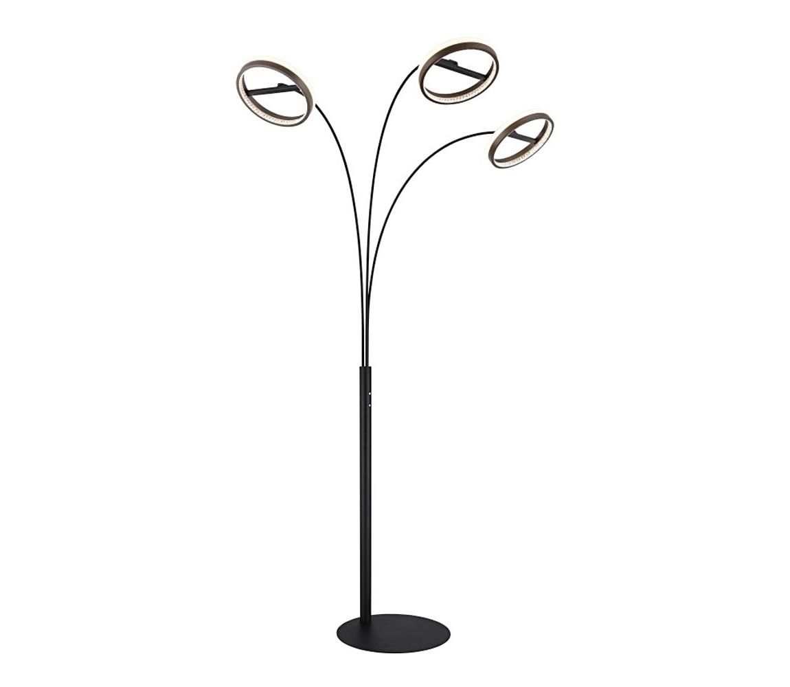 Globo 67179S1 - LED Stm dotyková stojací lampa DELLA 48W/230V 3000/4000/6000K 67179S1 Hnědá