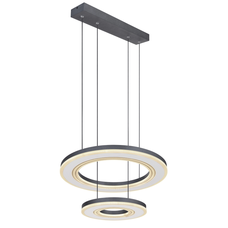Globo - LED Stmívatelný lustr na lanku LED/50W/230V 2700-6000K pr. 50 cm černá + dálkové ovládání