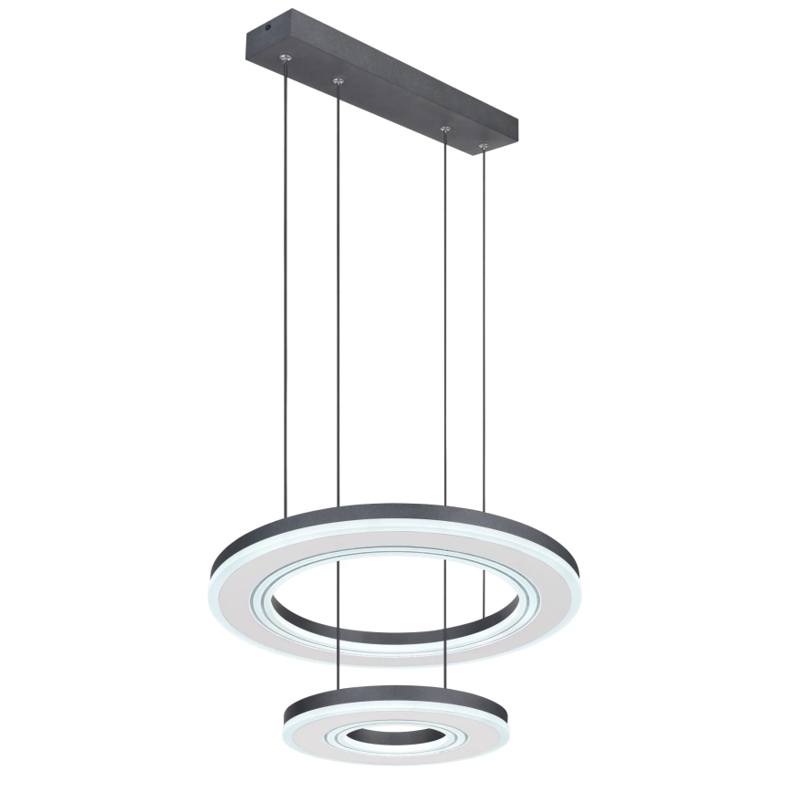 Globo - LED Stmívatelný lustr na lanku LED/50W/230V 2700-6000K pr. 50 cm černá + dálkové ovládání