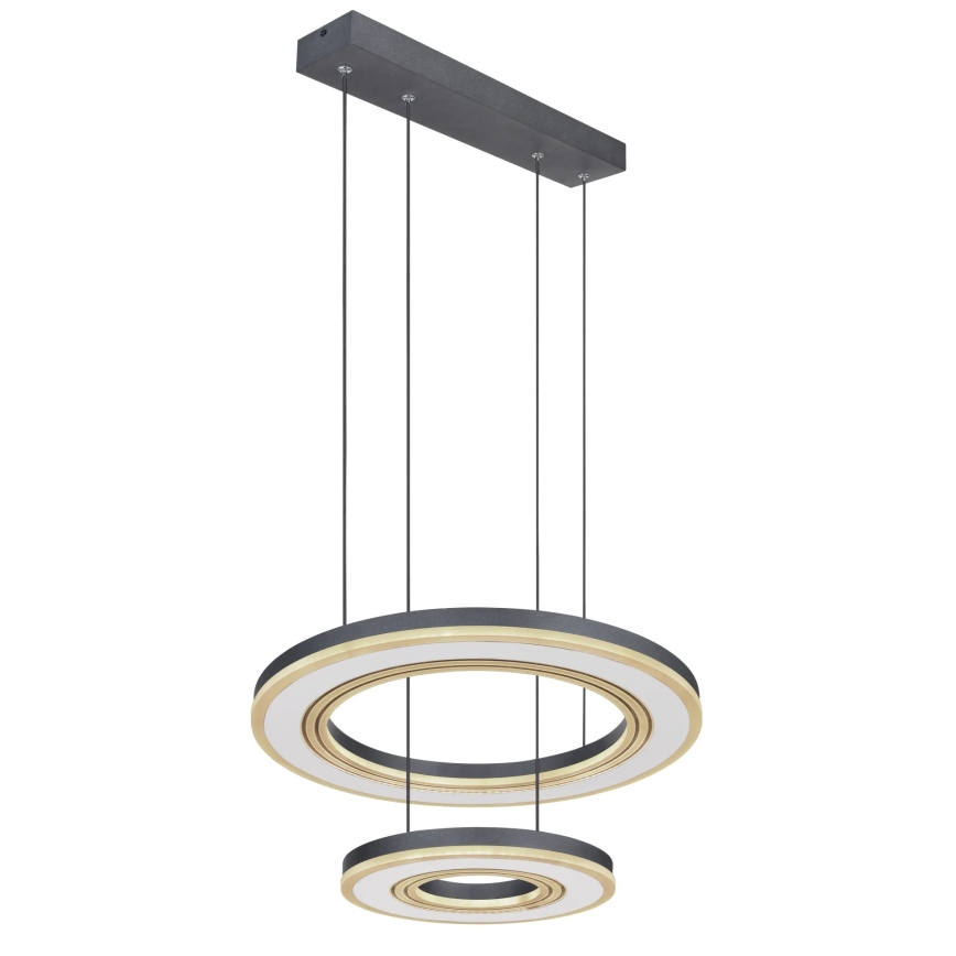 Globo - LED Stmívatelný lustr na lanku LED/50W/230V 2700-6000K pr. 50 cm černá + dálkové ovládání