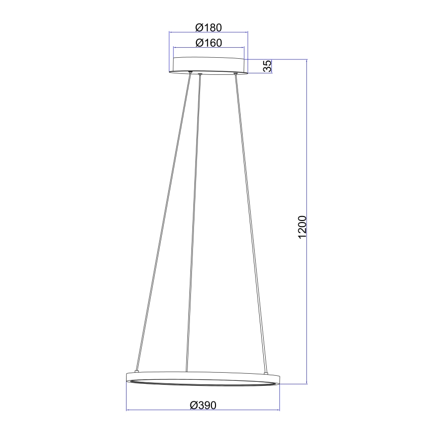 Globo - LED Lustr na lanku LED/19W/230V