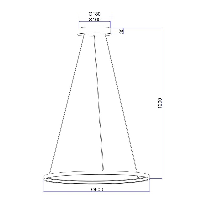 Globo - LED Lustr na lanku LED/29W/230V