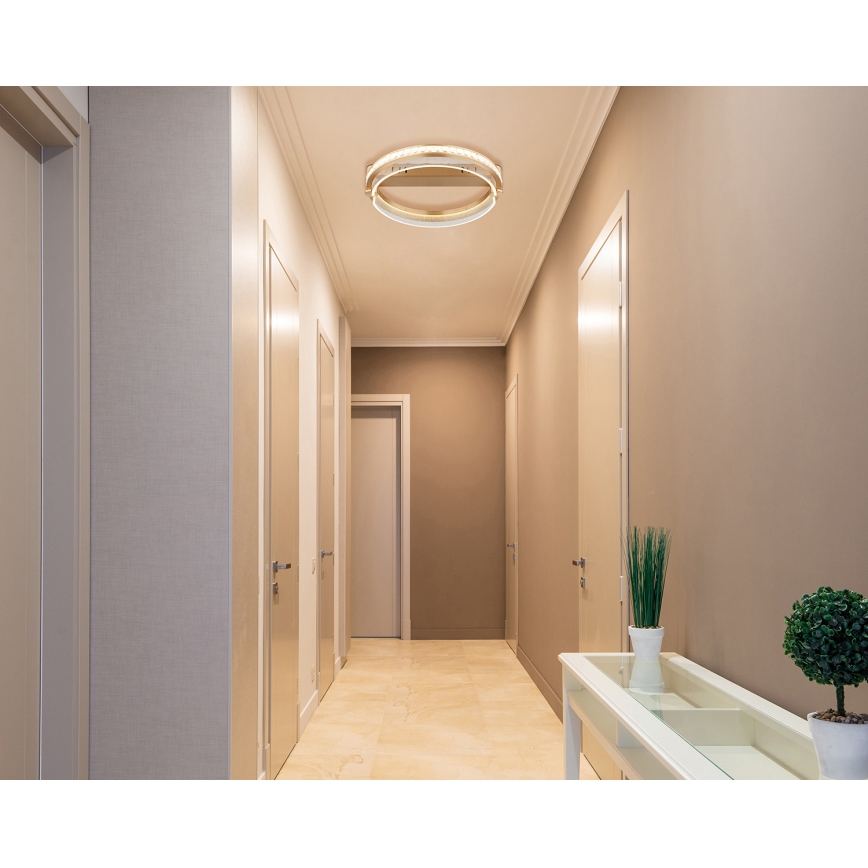Globo - LED Stmívatelné křišťálové stropní svítidlo LED/36W/230V 2700K-6000K + dálkové ovládání