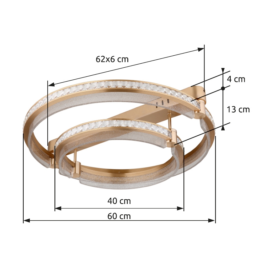 Globo - LED Stmívatelné stropní svítidlo LED/78W/230V 2700K-6000K + dálkové ovládání