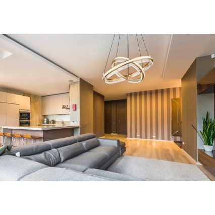Globo - LED Stmívatelný křišťálový lustr na lanku LED/78W/230V 2700K-6000K + dálkové ovládání