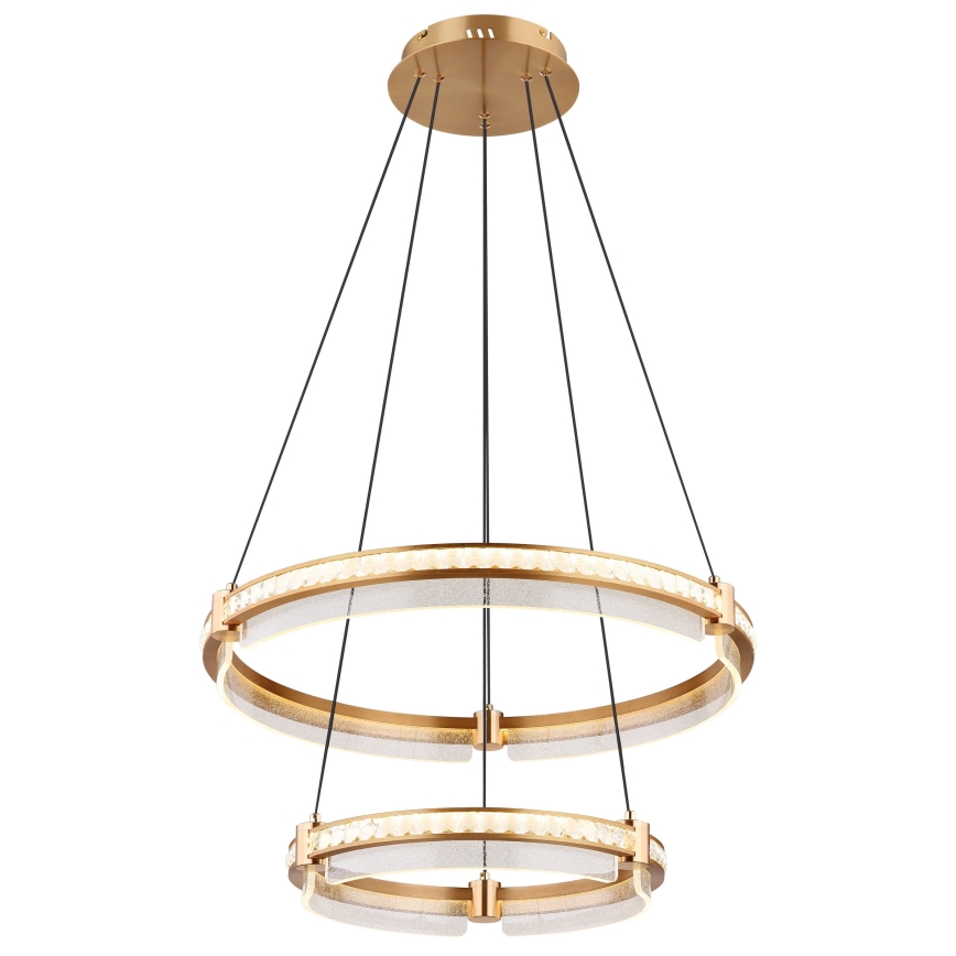 Globo - LED Stmívatelný křišťálový lustr na lanku LED/78W/230V 2700K-6000K + dálkové ovládání
