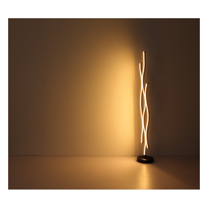 Globo - LED Stojací lampa LED/28W/230V 3000K černá/zlatá