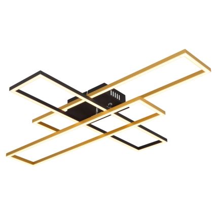 Globo - LED Stropní svítidlo LED/40W/230V 3000K 60x80 cm černá/zlatá
