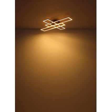 Globo - LED Stropní svítidlo LED/40W/230V 3000K 60x80 cm černá/zlatá