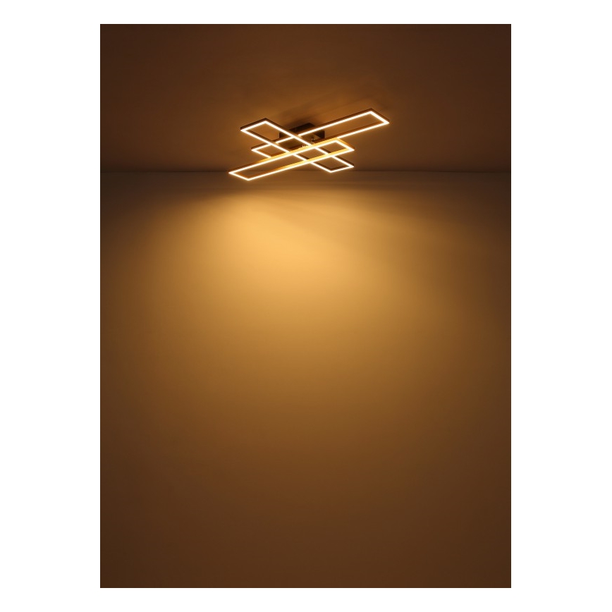 Globo - LED Stropní svítidlo LED/40W/230V 3000K 60x80 cm černá/zlatá