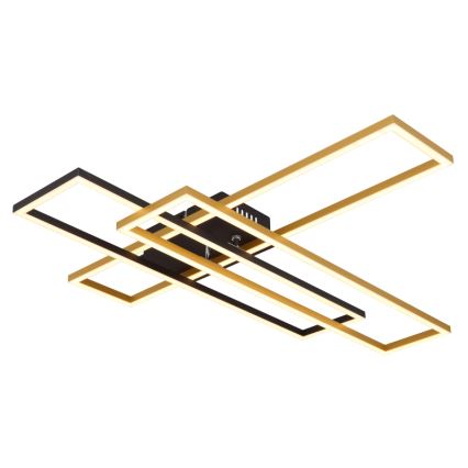 Globo - LED Stropní svítidlo LED/40W/230V 3000K 60x80 cm černá/zlatá