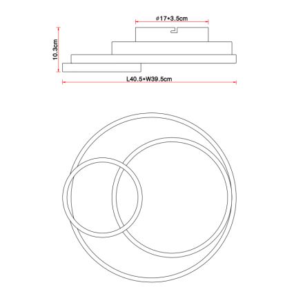 Globo - LED Stropní svítidlo LED/36W/230V