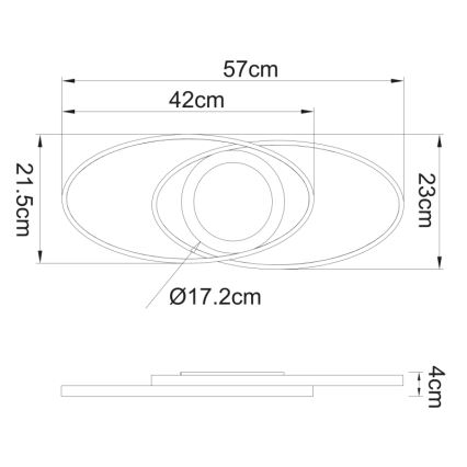 Globo - LED Stropní svítidlo LED/24W/230V