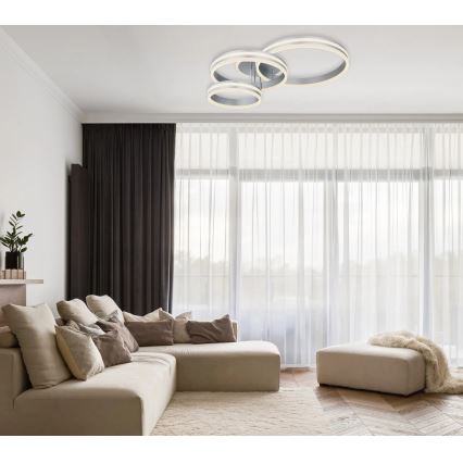 Globo - LED Stmívatelné stropní svítidlo LED/72W/230V 2700-6000K 60x80 cm + dálkové ovládání