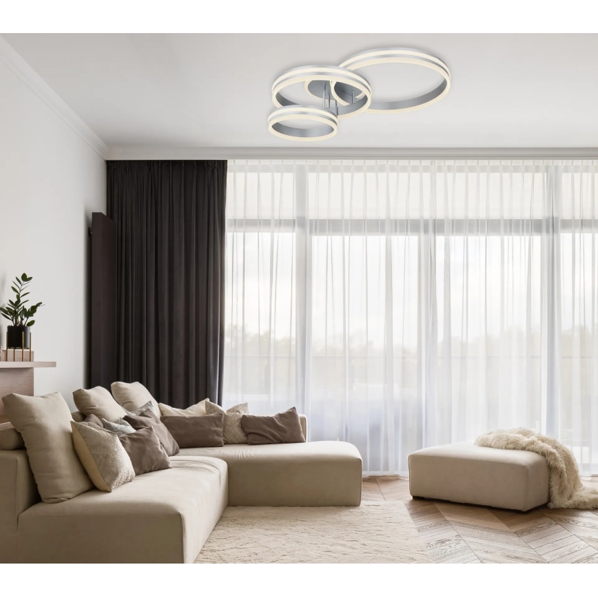 Globo - LED Stmívatelné stropní svítidlo LED/72W/230V 2700-6000K 60x80 cm + dálkové ovládání