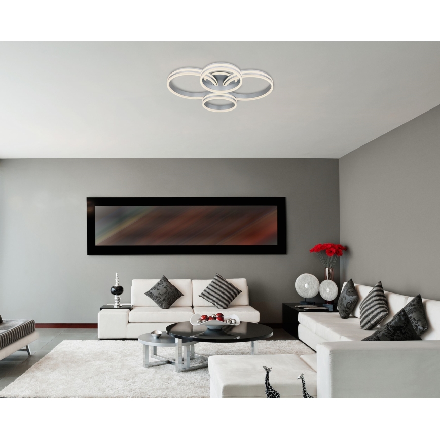 Globo - LED Stmívatelné stropní svítidlo LED/90W/230V 2700-6000K 68x85 cm + dálkové ovládání