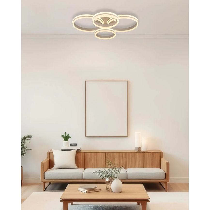 Globo - LED Stmívatelné stropní svítidlo LED/92W/230V 3000K 68x84,5 cm