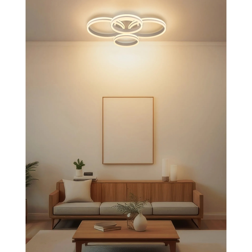 Globo - LED Stmívatelné stropní svítidlo LED/92W/230V 3000K 68x84,5 cm