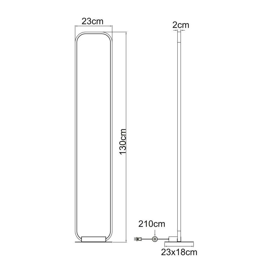 Globo - LED Stojací lampa LED/24W/230V