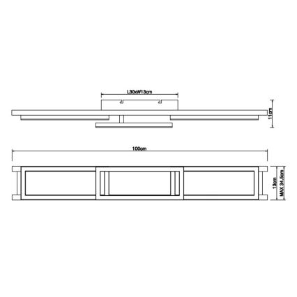 Globo - LED Stmívatelné stropní svítidlo LED/30W/230V 2700-6500K + dálkové ovládání