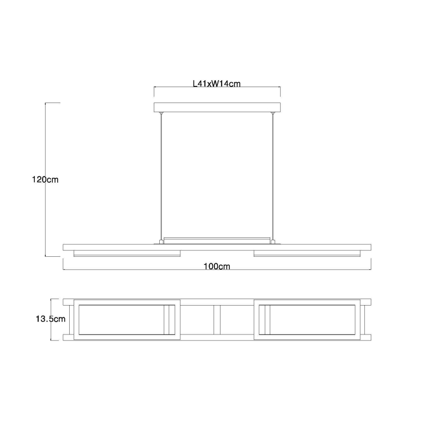 Globo - LED Lustr na lanku LED/30W/230V
