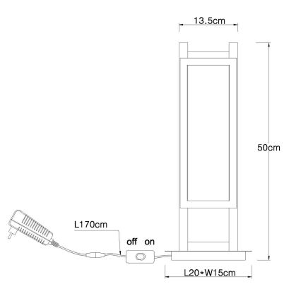 Globo - LED Stolní lampa LED/20W/230V