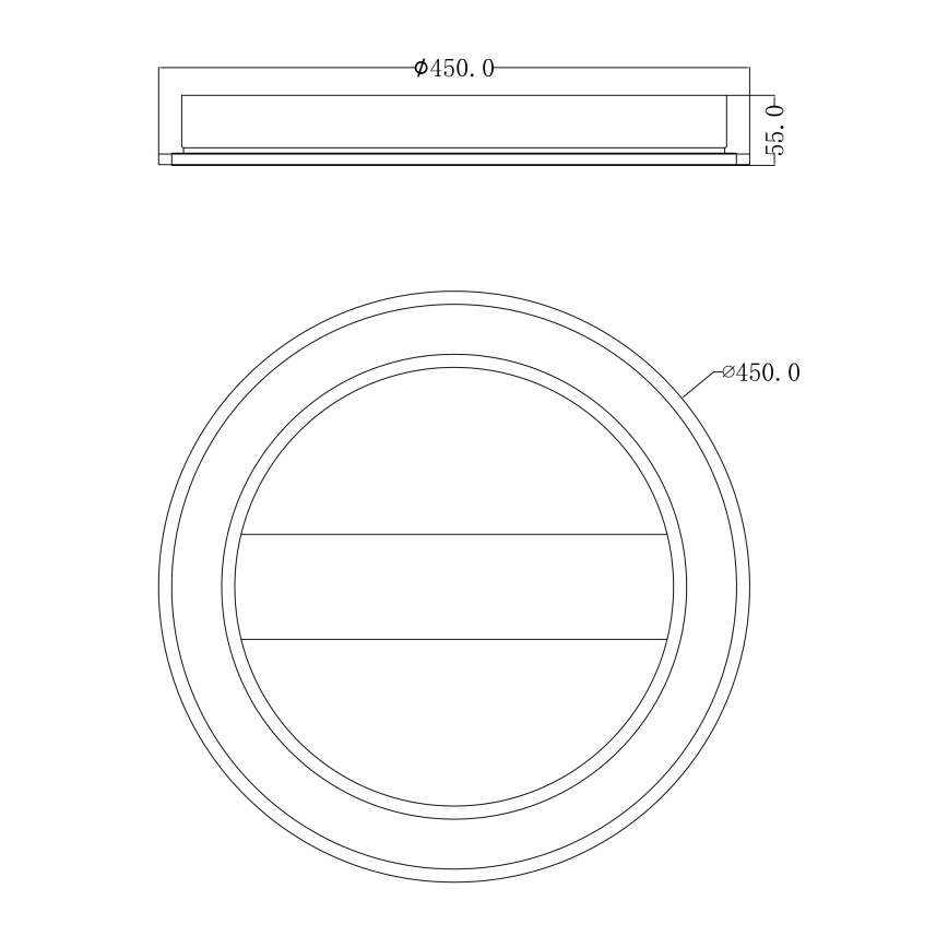 Globo - LED Přisazený lustr LED/30W/230V kulatý