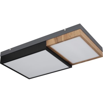 Globo 67286-30 - LED Stropní svítidlo GUNDI LED/30W/230V 35x65 cm hnědá/černá