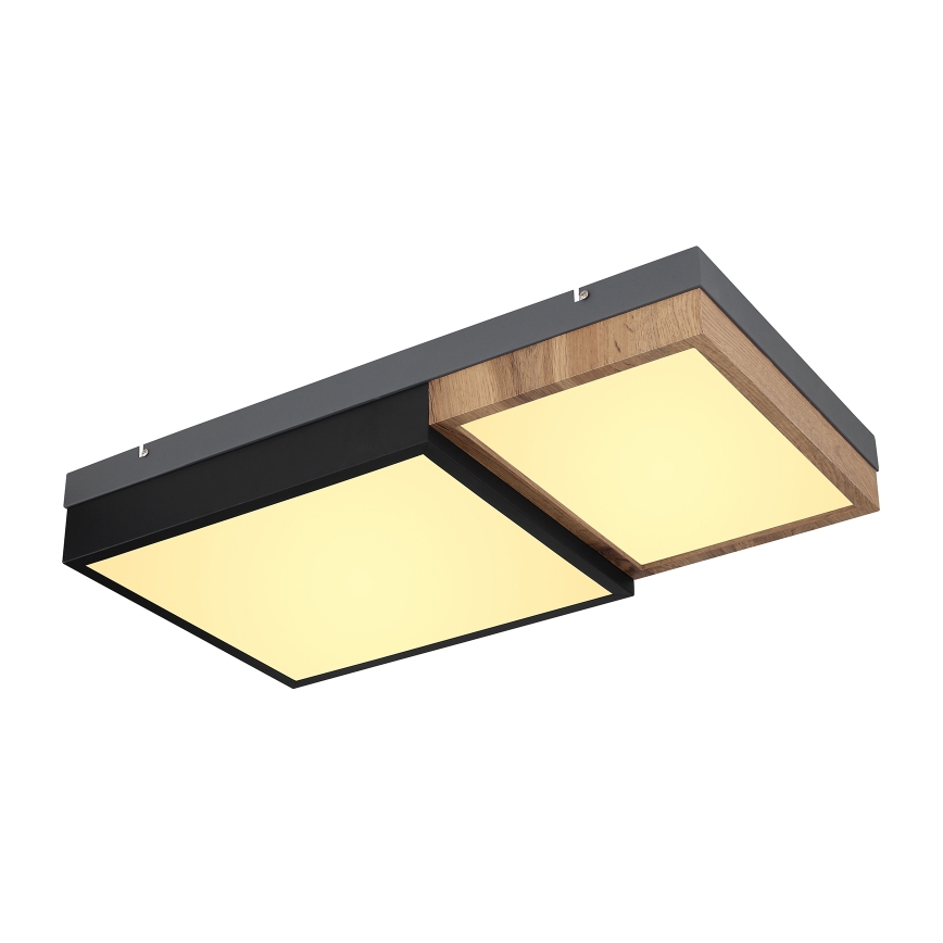 Globo 67286-30 - LED Stropní svítidlo GUNDI LED/30W/230V 35x65 cm hnědá/černá