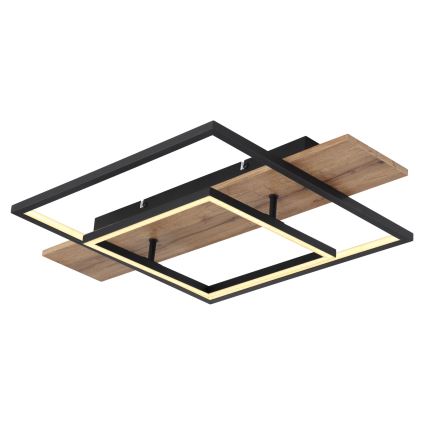 Globo 67289D - LED Stmívatelné stropní svítidlo VANNI LED/24W/230V 40x60 cm hnědá/černá