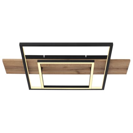 Globo 67289D - LED Stmívatelné stropní svítidlo VANNI LED/24W/230V 40x60 cm hnědá/černá