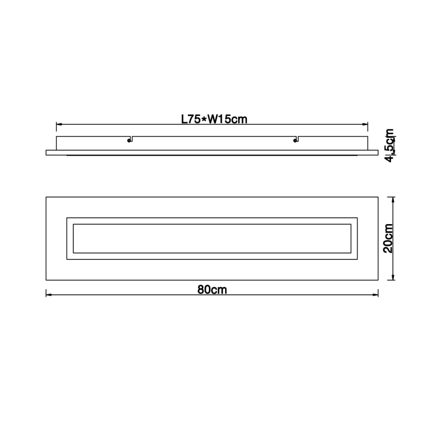 Globo - LED Stropní svítidlo LED/24W/230V