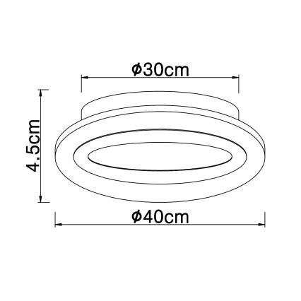 Globo - LED Stropní svítidlo LED/15W/230V