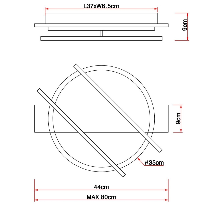 Globo - LED Stropní svítidlo LED/32W/230V