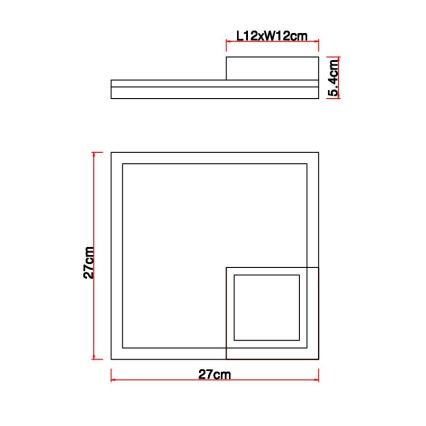 Globo - LED Stropní svítidlo LED/12W/230V