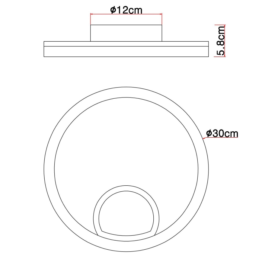 Globo - LED Stropní svítidlo LED/12W/230V