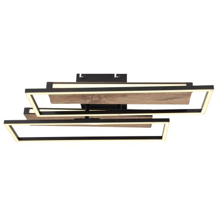 Globo 67299D1 - LED Stropní svítidlo COLLI LED/48W/230V 52x60 cm hnědá/černá