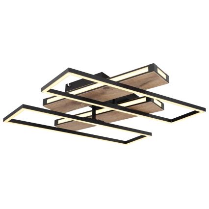 Globo 67299D1 - LED Stropní svítidlo COLLI LED/48W/230V 52x60 cm hnědá/černá
