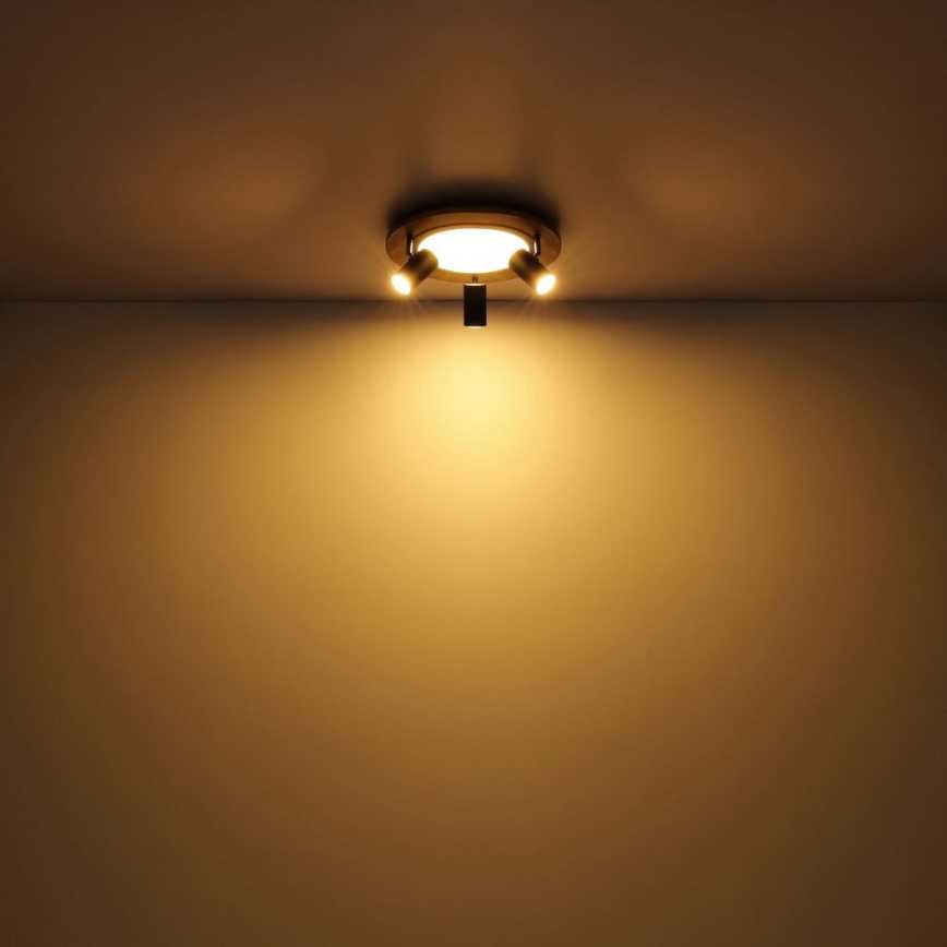 Globo - LED Bodové svítidlo 3xGU10/5W/230V + LED/15W/230V