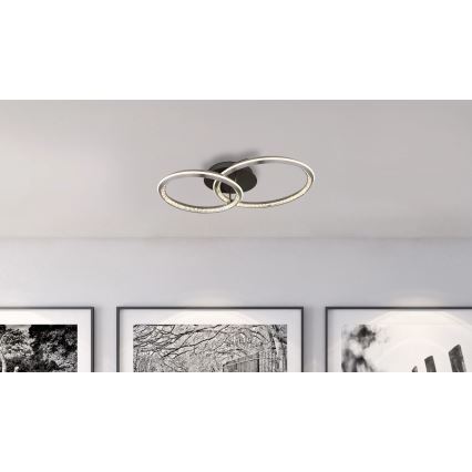 Globo - LED Stmívatelné stropní svítidlo LED/50W/230V 2700-6000K 50x75 cm + dálkové ovládání
