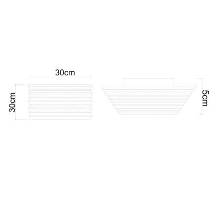 Globo - LED Stropní svítidlo LED/15W/230V 3000K 30x30 cm